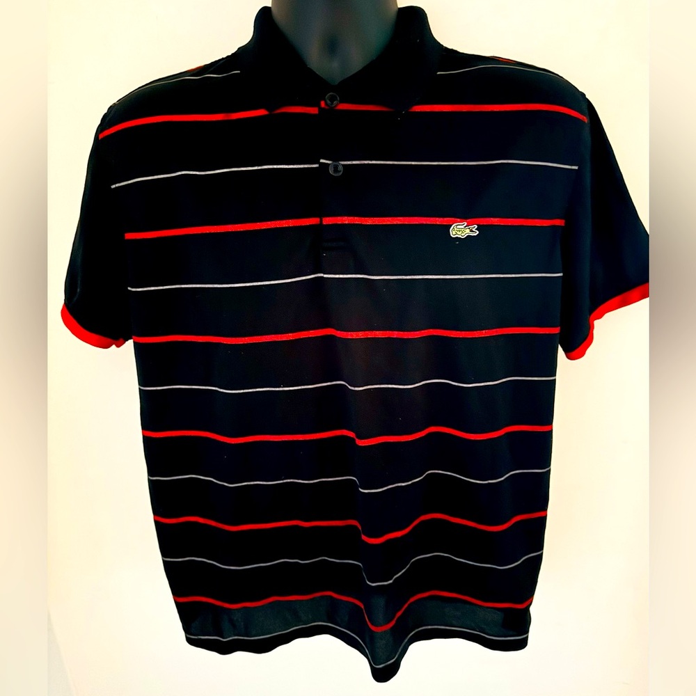 Mens vintage Lacoste polo Shirt Made in France Size 6/L